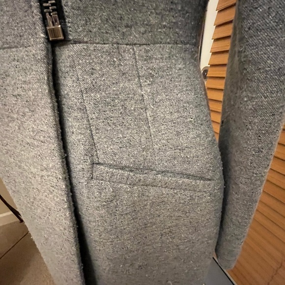 Grey wool blend coat by Pinko. - Picture 6 of 8